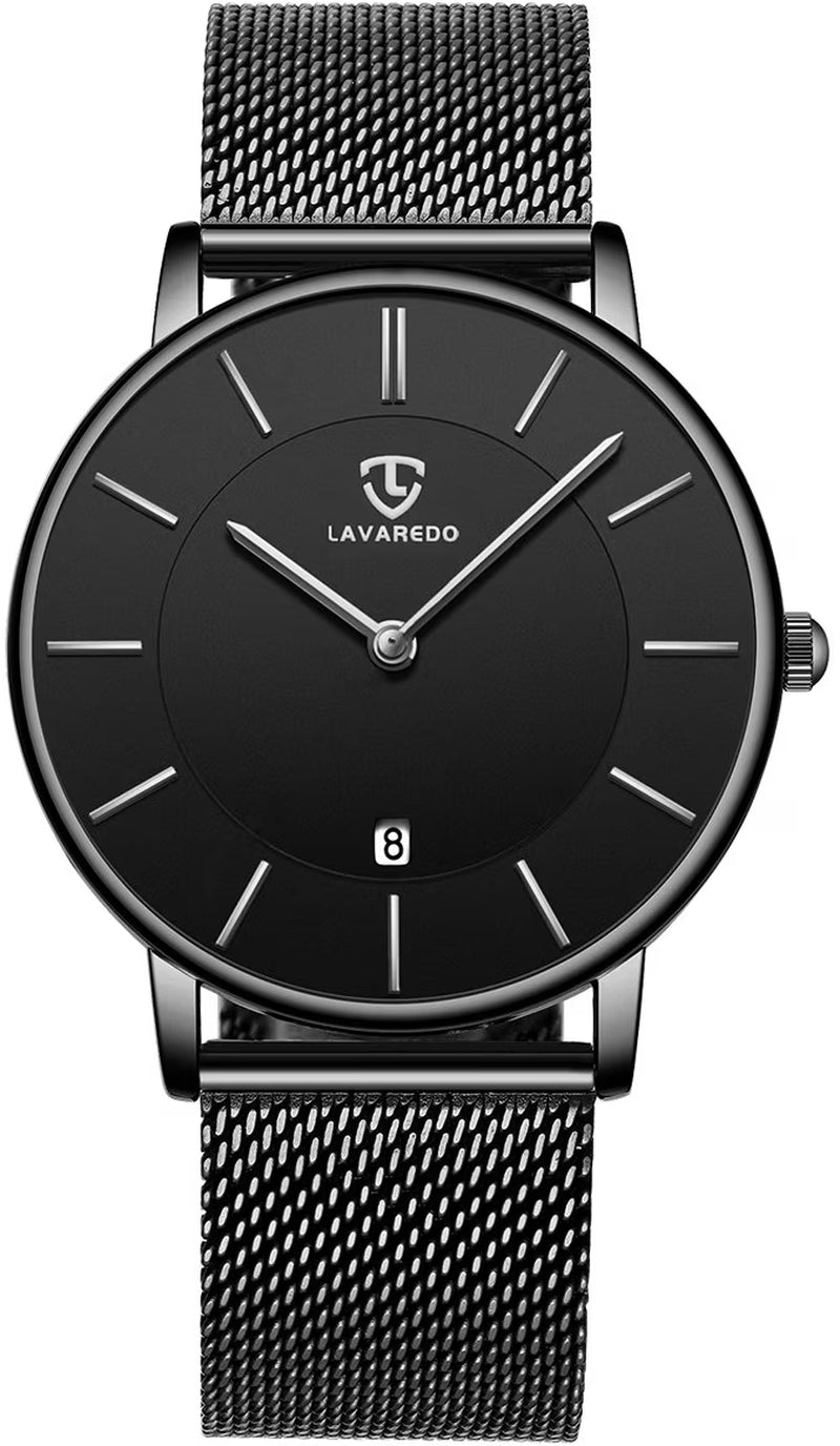 Men Watches Fashion Minimalist Quartz Watch for Men Analog Waterproof Watches with Stainless Steel Mesh Band Gift for Man