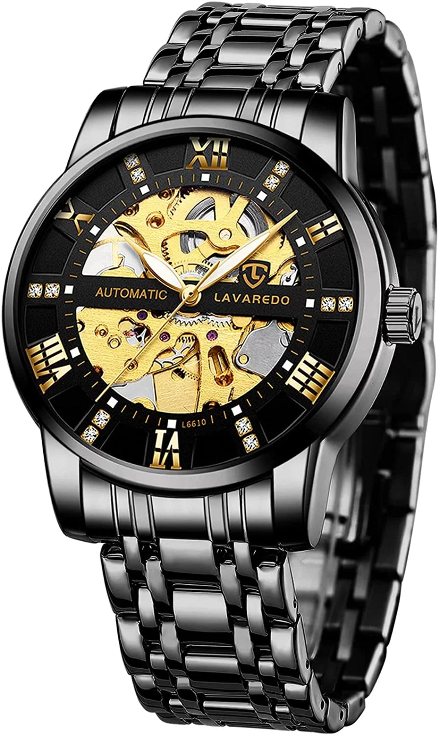 Watches for Man Automatic Mechanical Watches Self Winding Man Watch with Stainless Steel Strap Business Watches Gift for Men