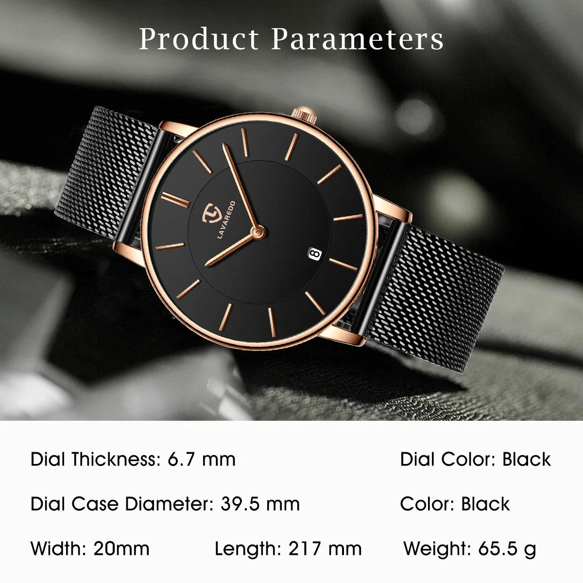 Men Watches Fashion Minimalist Quartz Watch for Men Analog Waterproof Watches with Stainless Steel Mesh Band Gift for Man