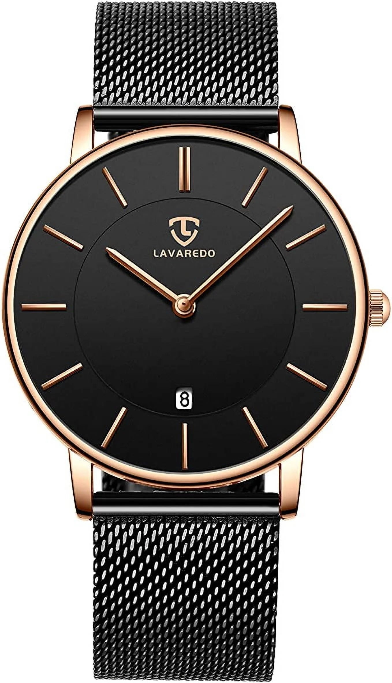 Men Watches Fashion Minimalist Quartz Watch for Men Analog Waterproof Watches with Stainless Steel Mesh Band Gift for Man