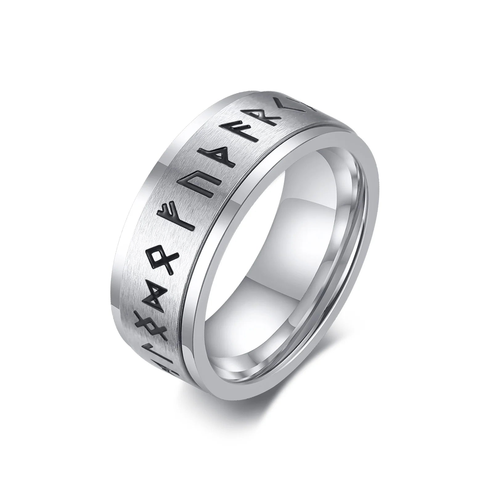 Men'S Anxiety Ring, Stainless Steel Viking Fidget Rings