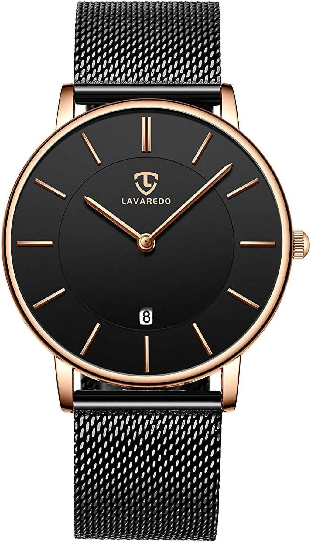 Men Watches Fashion Minimalist Quartz Watch for Men Analog Waterproof Watches with Stainless Steel Mesh Band Gift for Man
