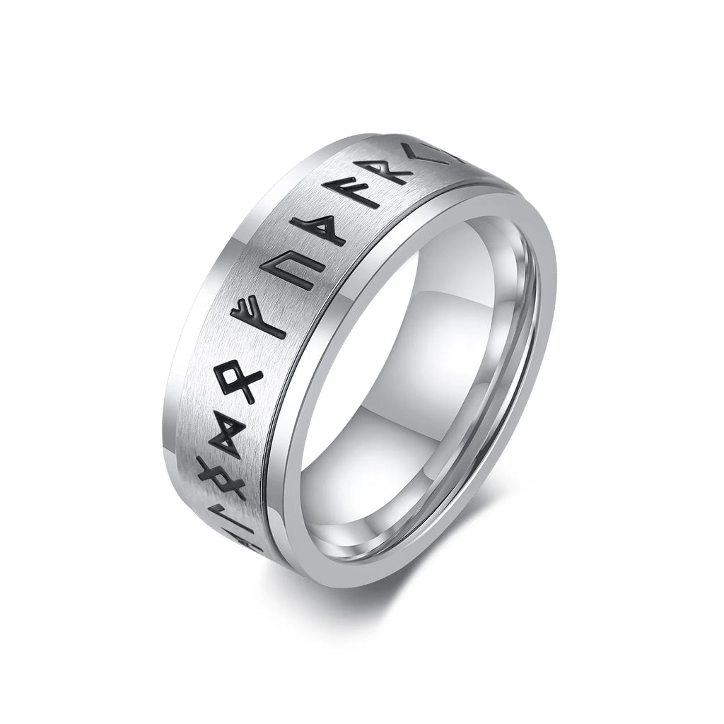 Men'S Anxiety Ring, Stainless Steel Viking Fidget Rings